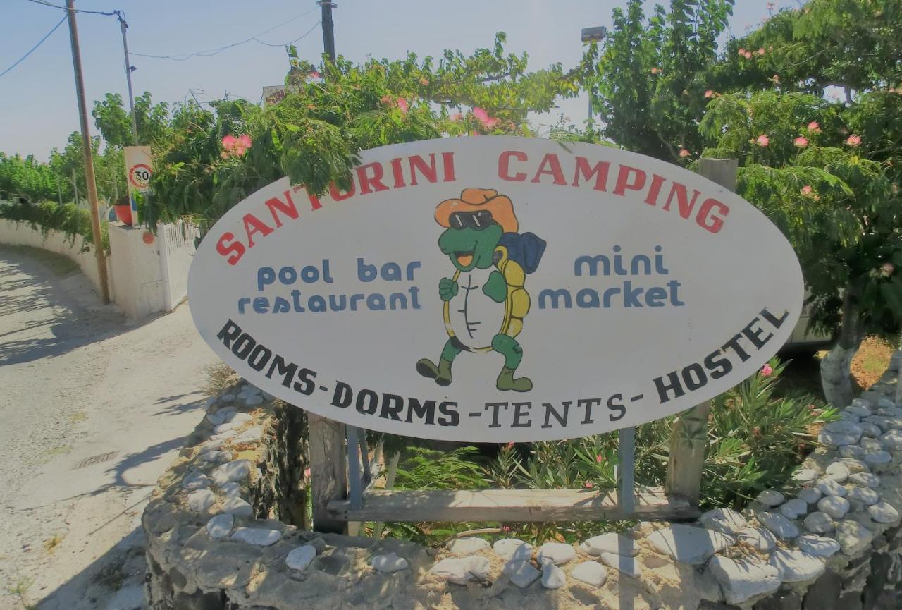 Santorini Camping & Hostel Fira  Ngoại thất bức ảnh